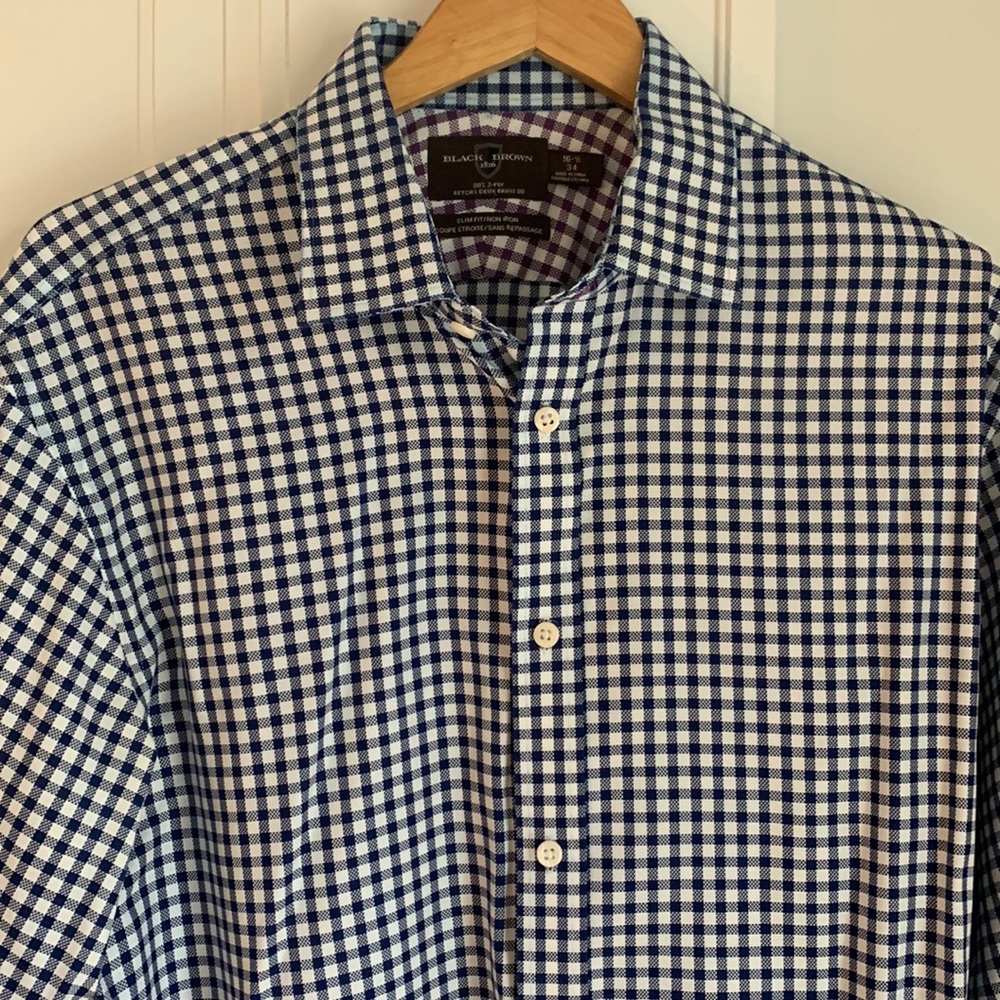 Black Brown 1826 Men’s Button down shirt